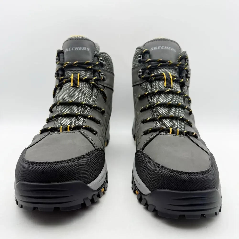 Skechers Mens Relment Daggett Hiking Boots US 9 Grey Water Repellent NIB